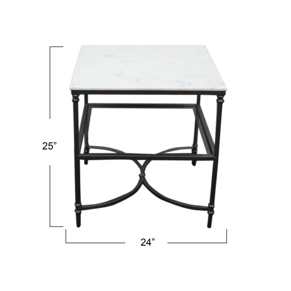 Birch Lane™ Narelle Genuine Marble End Table & Reviews Wayfair
